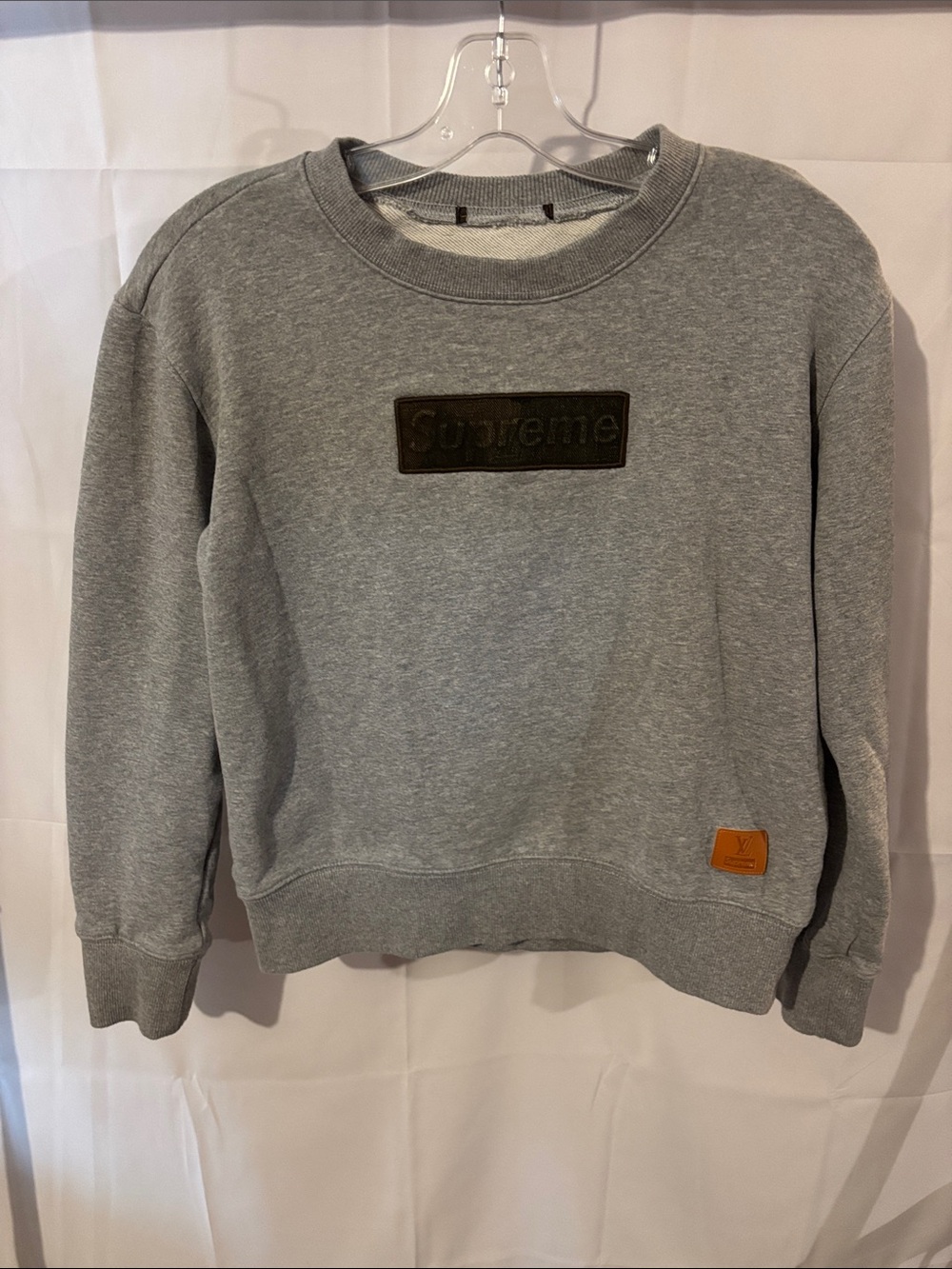 Supreme x Louis Vuitton Grey Crewneck Sweatshirt